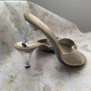 Clear Heel, Sensual Step Sandals